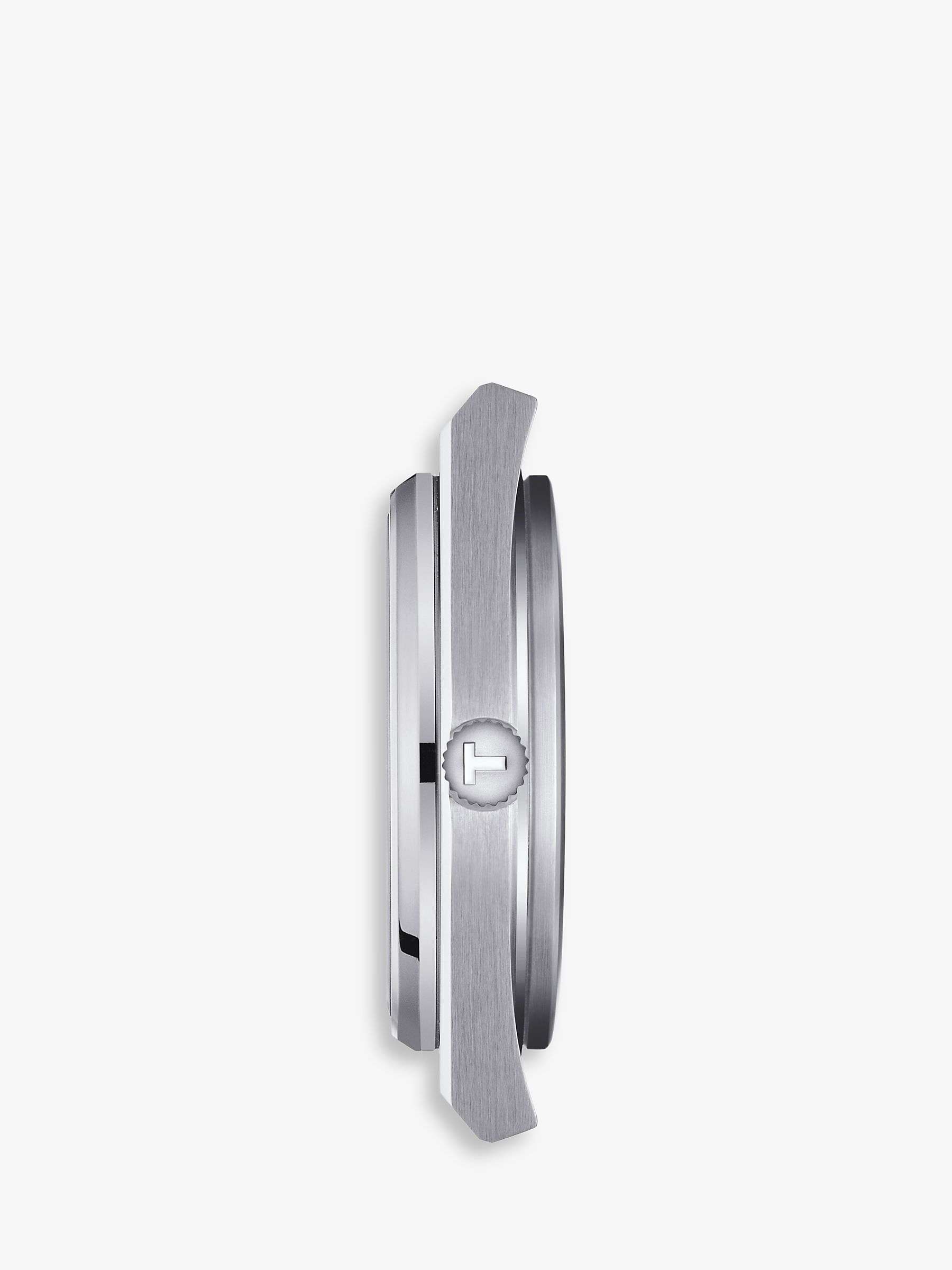 Buy Tissot T1374071109100 Men's PRX Automatic Powermatic 80 Date Bracelet Strap Watch, Silver/Green Online at johnlewis.com