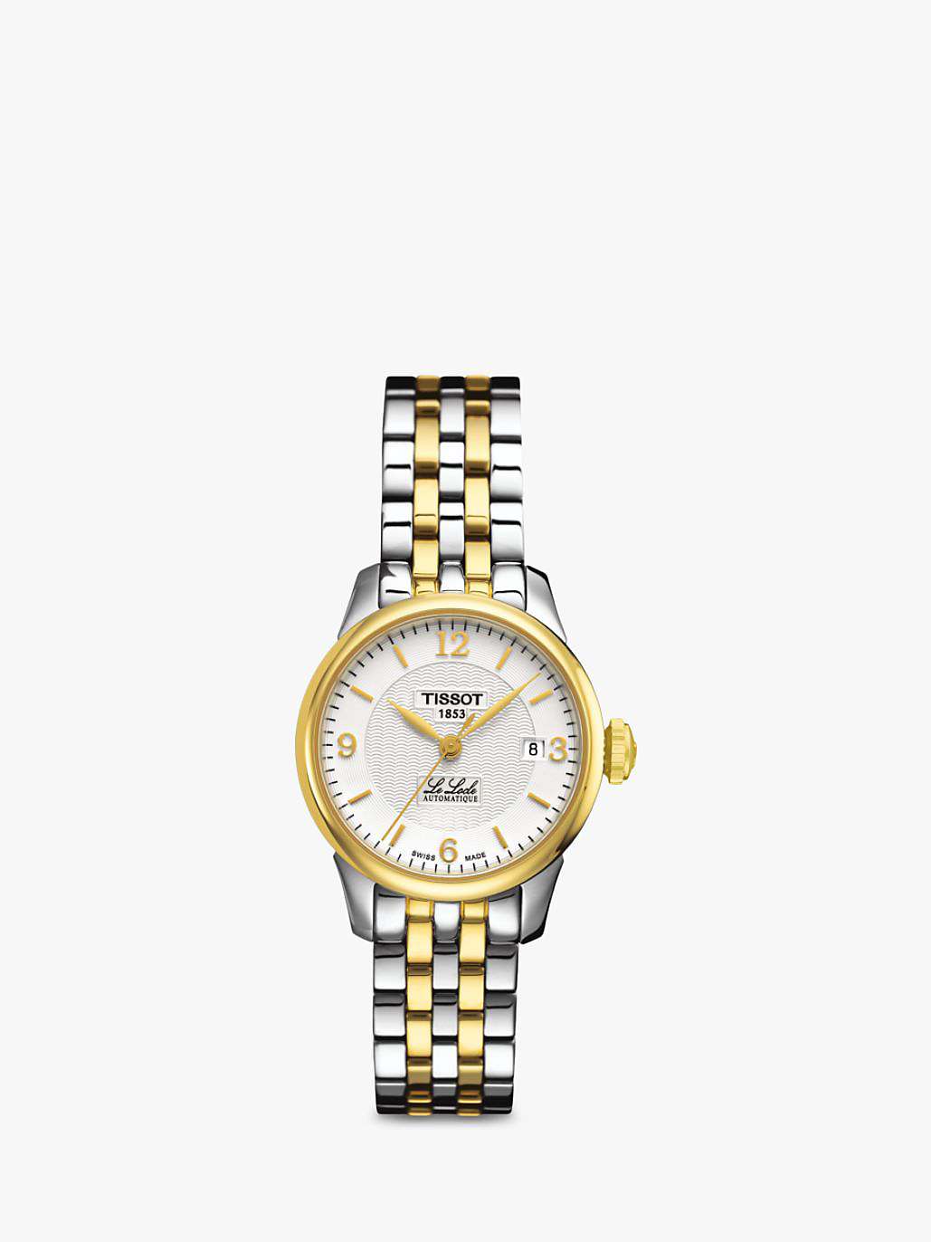 Buy Tissot T41218334 Women's Le Locle Date Bracelet Strap Watch, Silver Online at johnlewis.com