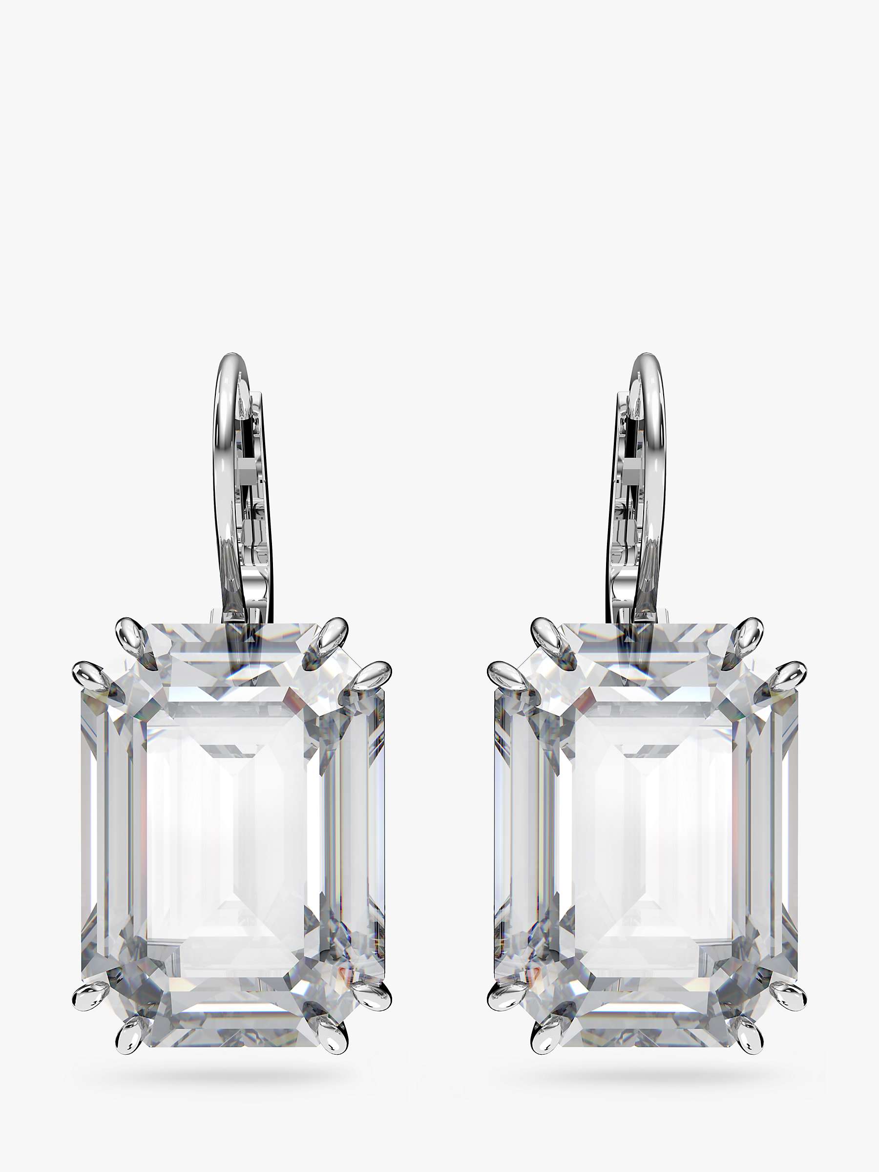 Buy Swarovski Millenia Octagon Cut Crystal Drop Earrings Online at johnlewis.com