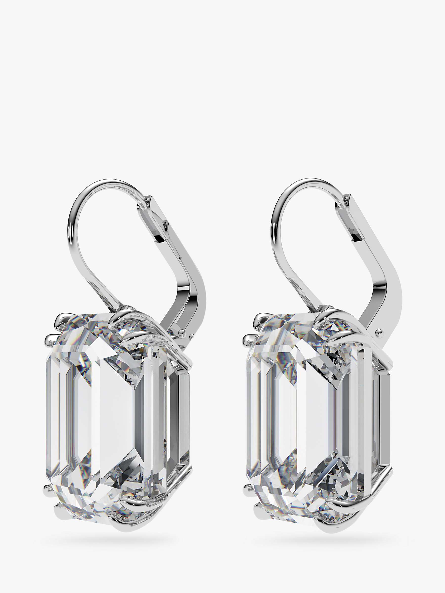 Buy Swarovski Millenia Octagon Cut Crystal Drop Earrings Online at johnlewis.com