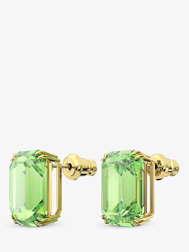 Swarovski Millenia Crystal Stud Earrings, Gold/Peridot