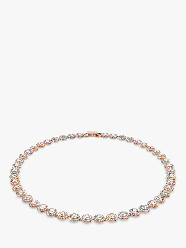 Swarovski Angelic Crystal Collar Necklace, Rose Gold
