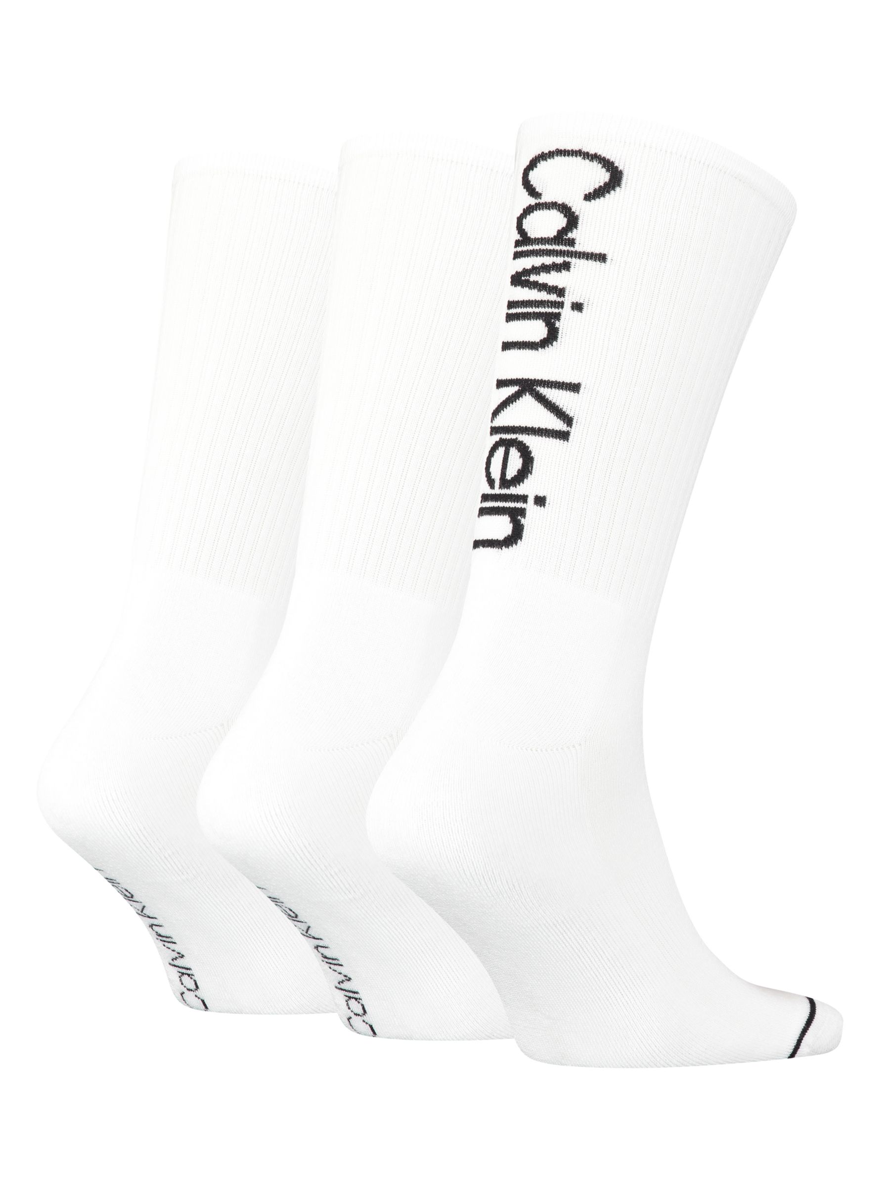 Buy Calvin Klein Toe Seam Logo Socks, One Size, Pack of 3 Online at johnlewis.com