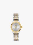 Tissot T1292102203100 Women's Classic Dream Date Two-Tone Bracelet Strap Watch, Silver/Gold
