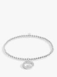 Joma Jewellery A Little 'Always There Forever Loved' Stretch Bracelet, Silver