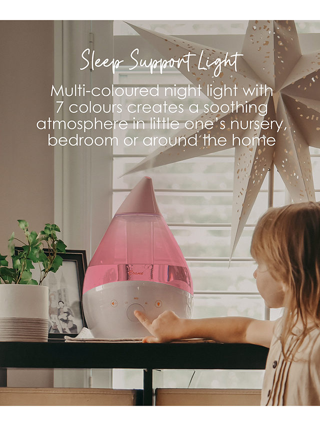 Crane Humidifier with Sound Machine and Night Light