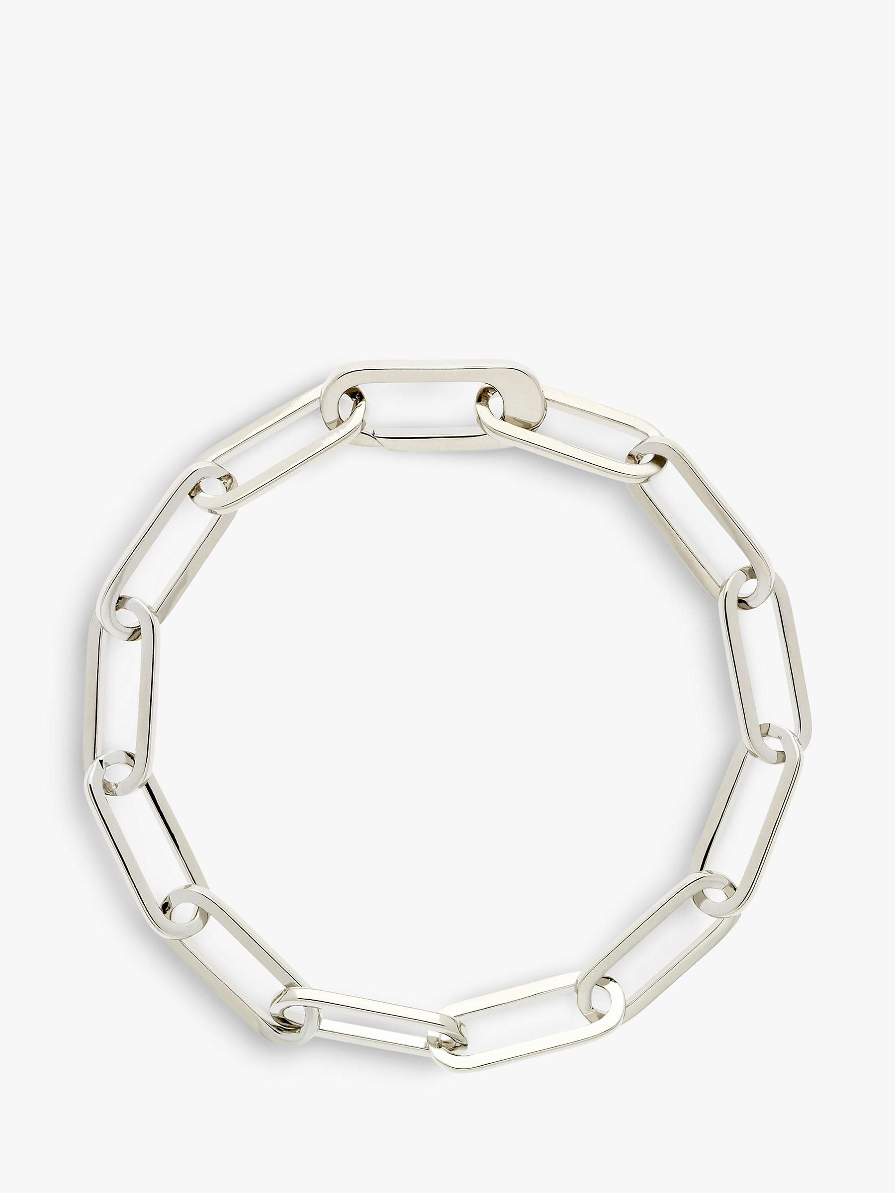 Buy Melissa Odabash Paperclip Link Chain Bracelet, Silver Online at johnlewis.com
