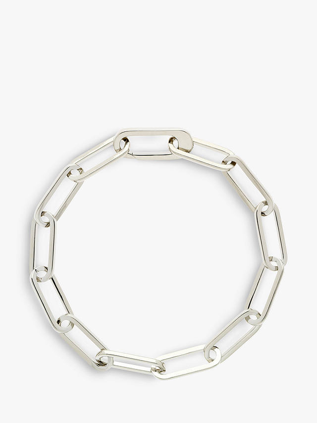 Melissa Odabash Paperclip Link Chain Bracelet, Silver