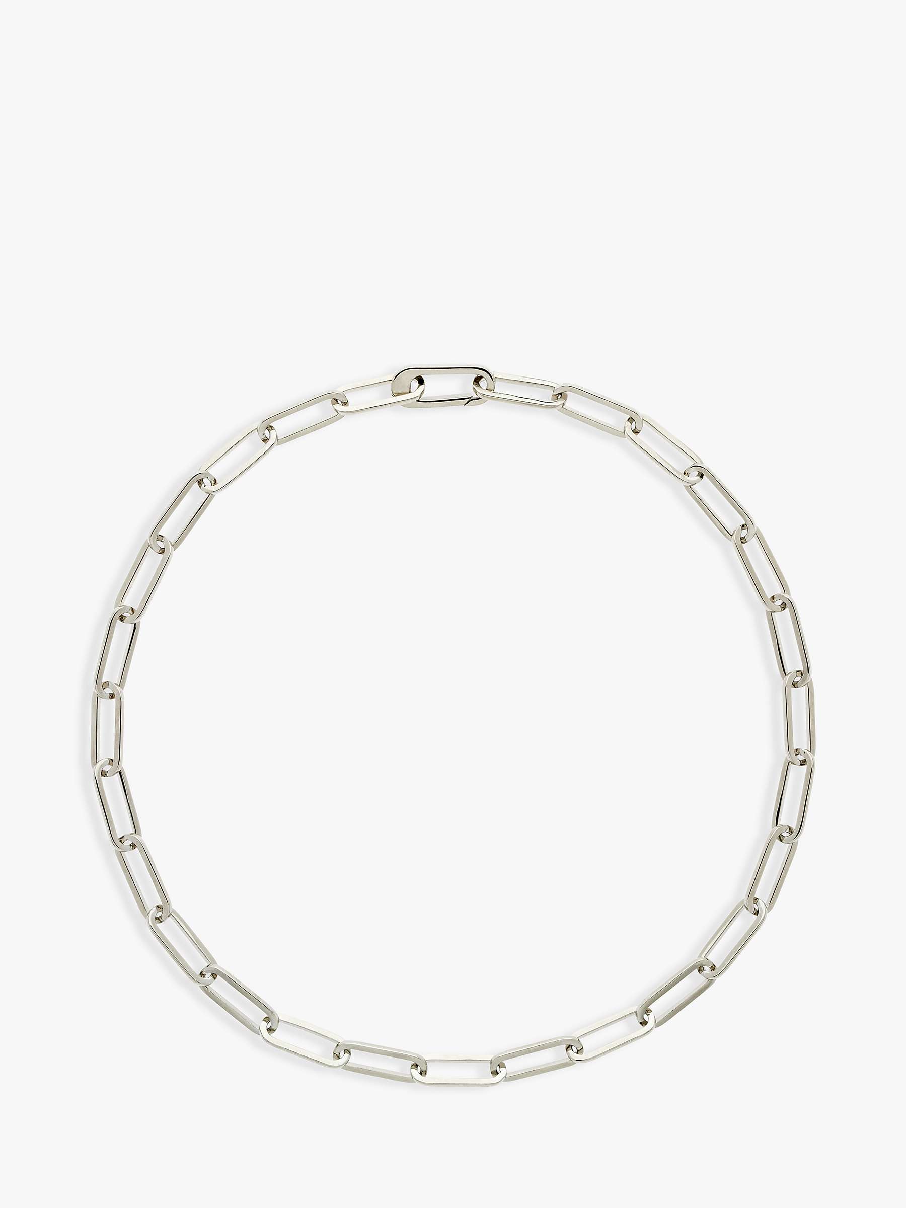 Buy Melissa Odabash Paperclip Link Chain Necklace, Silver Online at johnlewis.com