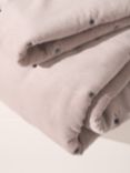 Truly Cotton Velvet Throw, Grey