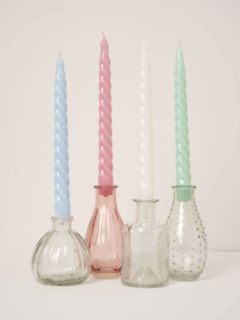 Truly Twisted Dinner Candles, Set of 4, Multi