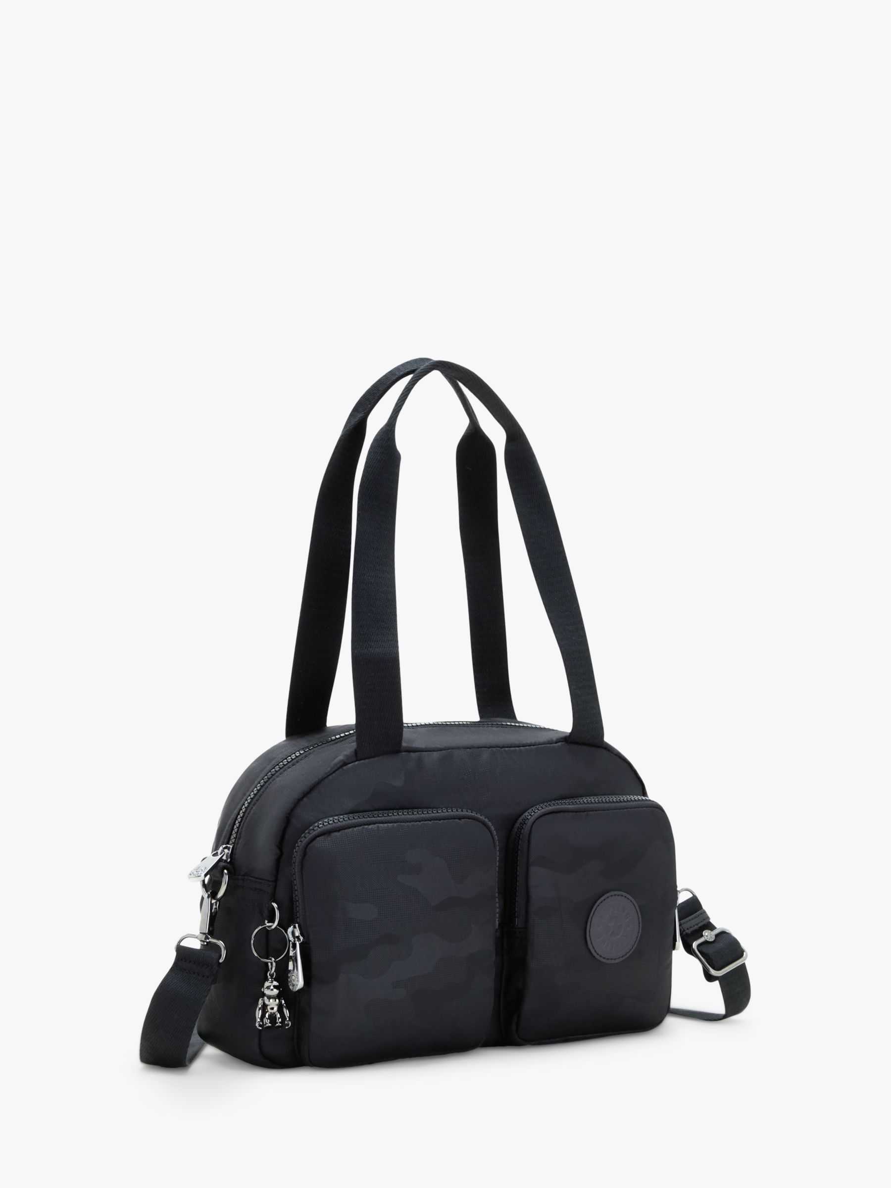 Kipling Cool Defea Medium Shoulder Bag, Black Camo