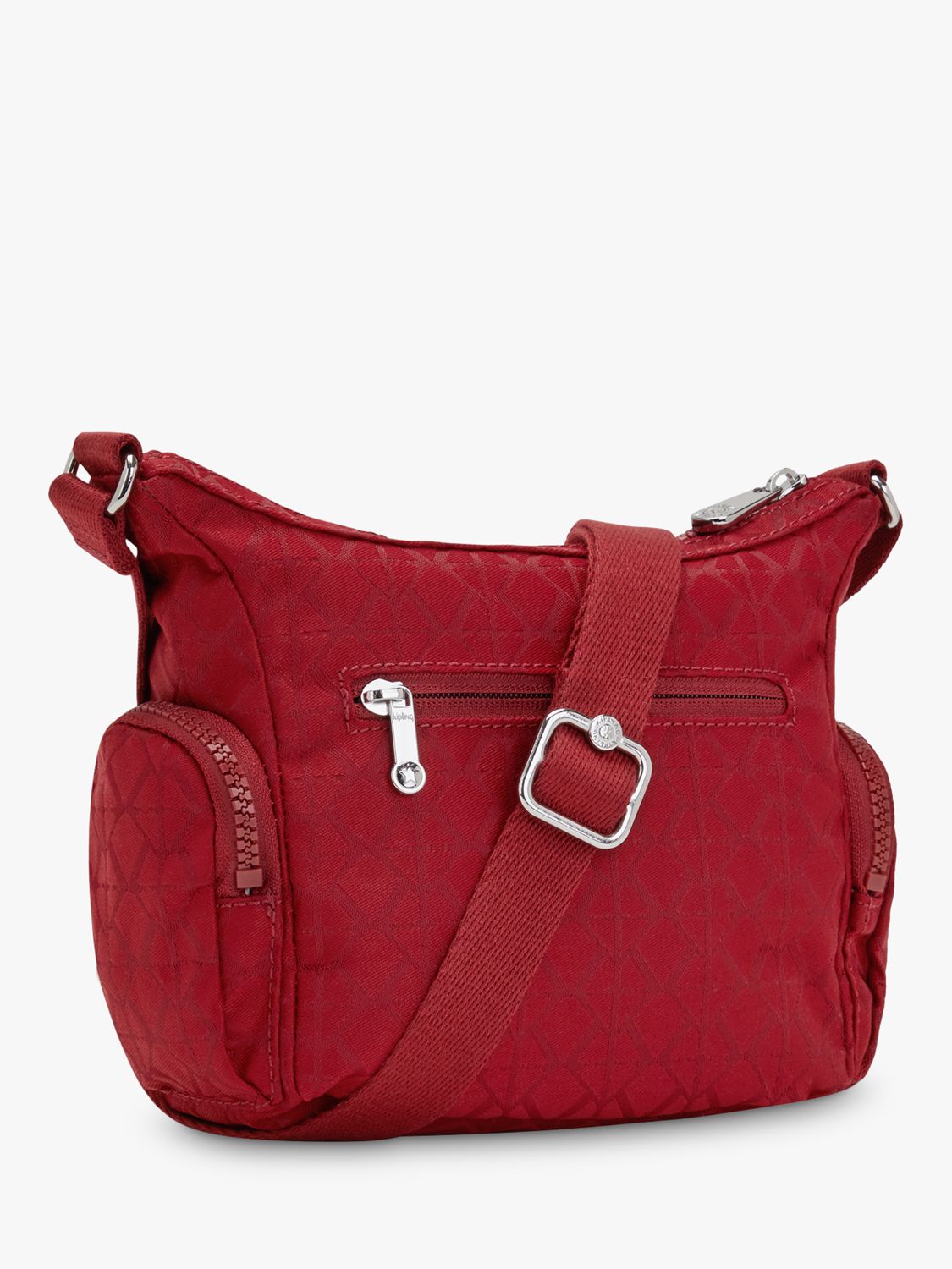 Kipling Gabbie Mini Shoulder Bag, Signature Red at John Lewis & Partners