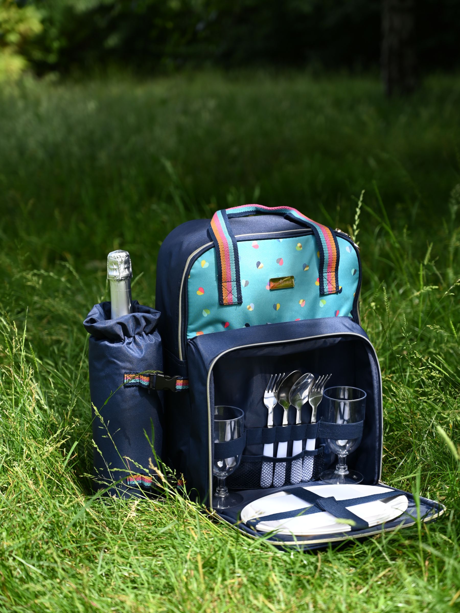 GIFTS PLAZA (D) 2-Person Picnic Backpack Bag, Equipped Cooler with Coffee  Service（並行輸入品）