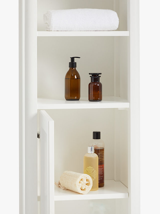 John Lewis Portsman Tallboy Bathroom Storage Cabinet, White