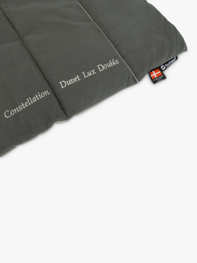 Outwell Constellation Lux Double Camping Duvet, Dark Grey