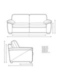 John Lewis Camden Large 3 Seater Sofa, Light Leg, Easy Clean Chunky Chenille Natural