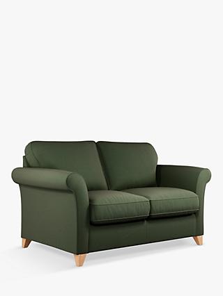 Charlotte Range, John Lewis Charlotte Medium 2 Seater Sofa, Light Leg, Brushed Tweed Green