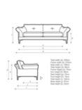 John Lewis Java II Grand 4 Seater Sofa, Light Leg, Easy Clean Marine Recycled Storm Grey