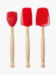Le Creuset Silicone Utensil Tools, Set of 3, Red Cerise
