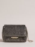 Ted Baker Gliters Crystal Embellished Clutch Bag, Silver