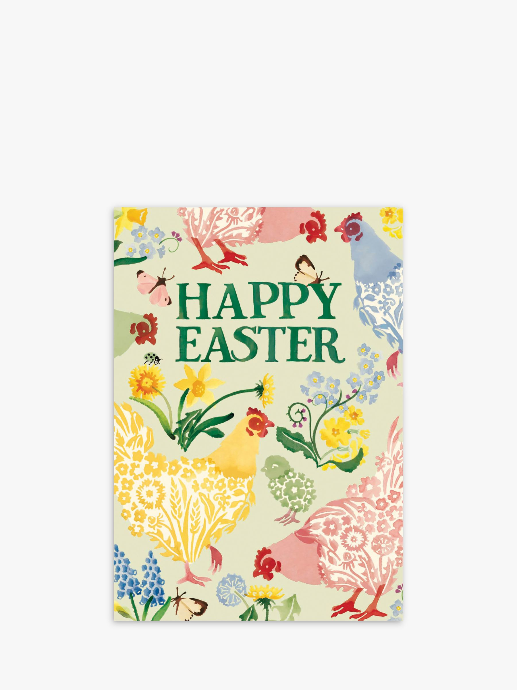 Woodmansterne Chickens & Flowers Easter Card