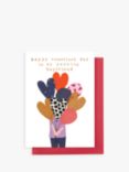 Stop the Clock Design Heart Balloons Boyfriend Valentine's Day Card