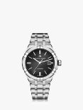Maurice Lacroix AI6008-SS002-330-1 Men's Aikon Automatic Date Bracelet Strap Watch, Silver/Black