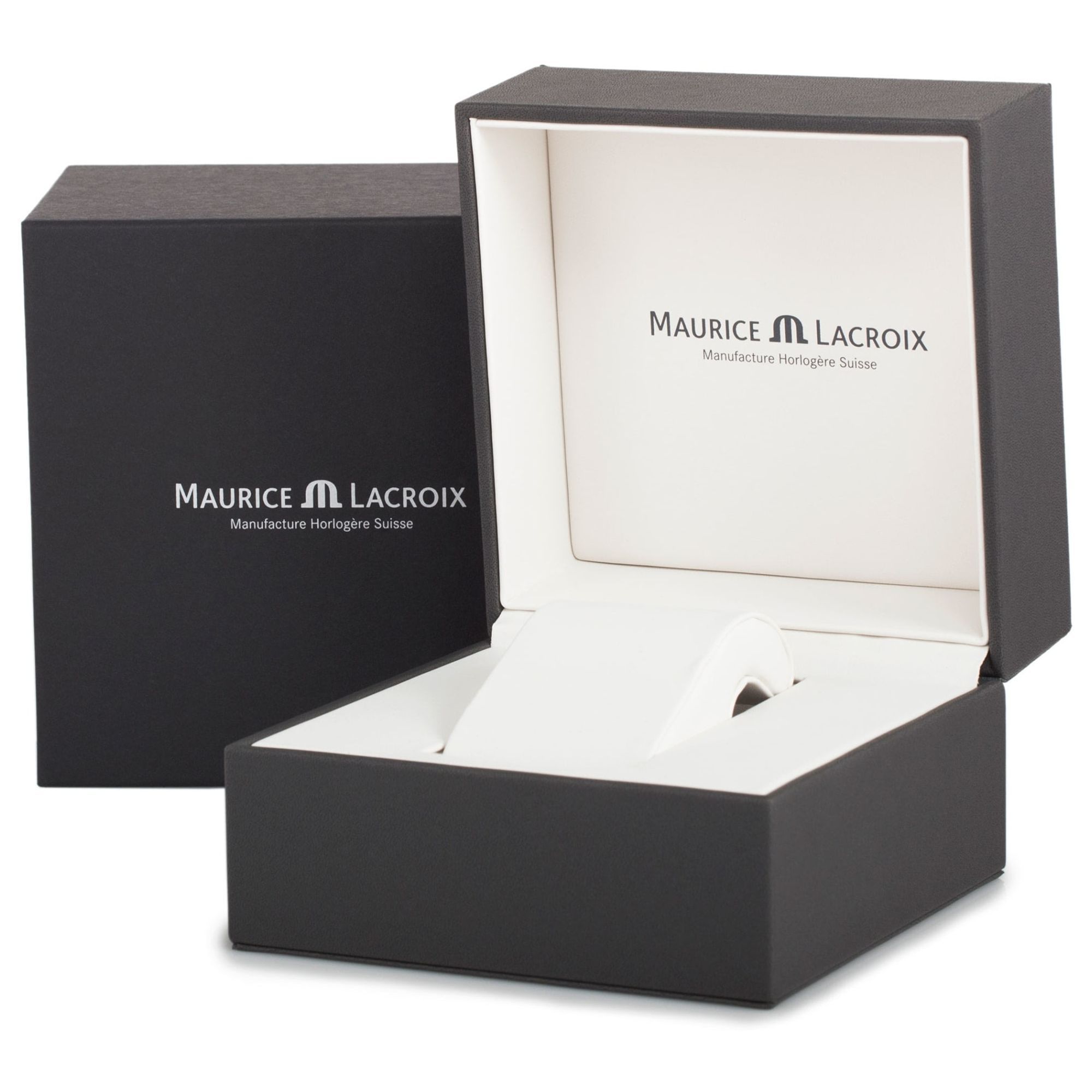 Buy Maurice Lacroix AI6008-SS002-330-1 Men's Aikon Automatic Date Bracelet Strap Watch, Silver/Black Online at johnlewis.com