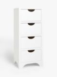 John Lewis Arc Kids' Tall Chest of Drawers, White