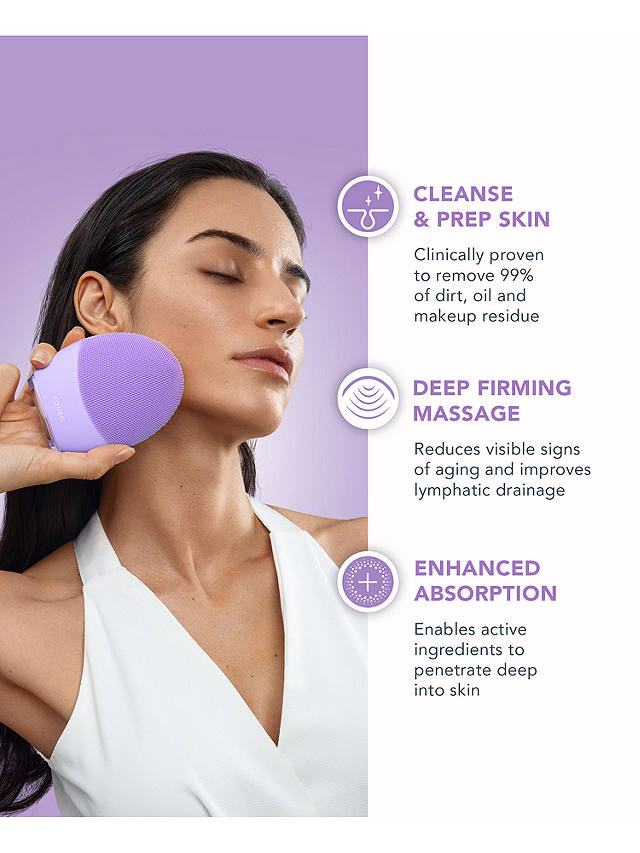 FOREO LUNA 4 Smart Facial Cleansing & Firming Massage Device Sensitive Skin, Lavender 2