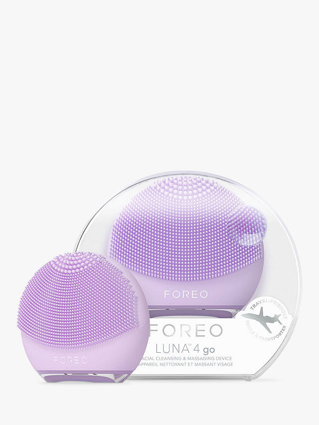 FOREO LUNA 4 Go 2-Zone Facial Cleansing & Firming Device for All Skin Types, Lavender 1