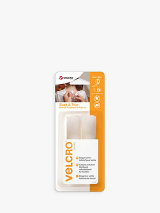 VELCRO® Brand Sleek & Thin Sew-On Fastener, 90mm x 90cm