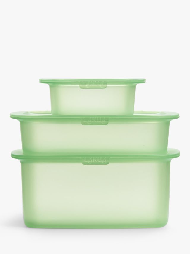 Food storage container REUSE AND REDUCE 200 ml, green, silicone