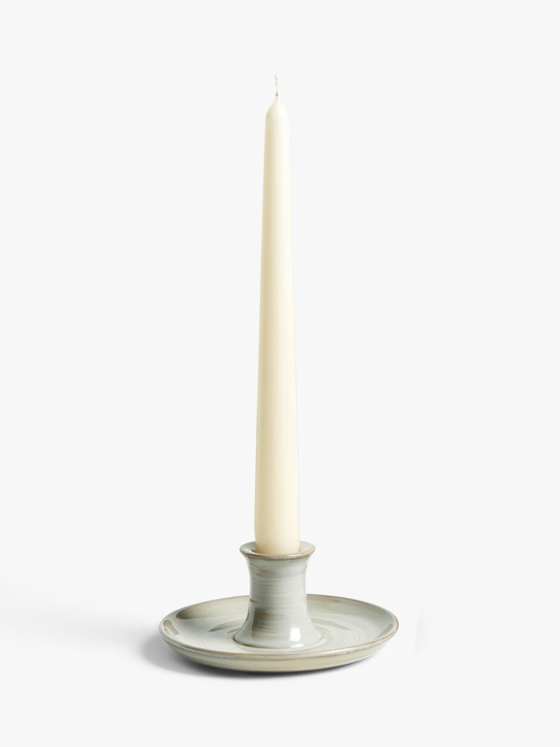 John Lewis ANYDAY Splash Candle Holder, Honey, Large