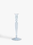 John Lewis Haze Classic Glass Candle Holder, Blue