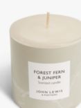 John Lewis Simplicity Fern & Juniper Pillar Refill Candle, 265g