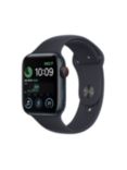 2022 Apple Watch SE (2nd Generation) GPS + Cellular, 44mm Midnight Aluminium Case with Midnight Sport Band - Regular