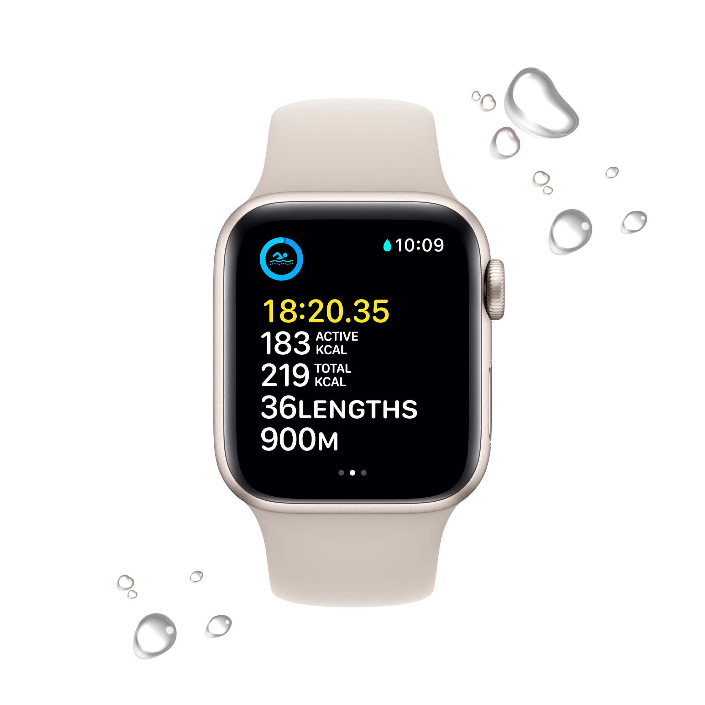Apple Watch SE (2022) GPS + Cellular, 40mm, Regular, Starlight