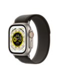 Apple Watch Ultra GPS + Cellular, 49mm Titanium Case with Black/Gray Trail Loop - Small/Medium