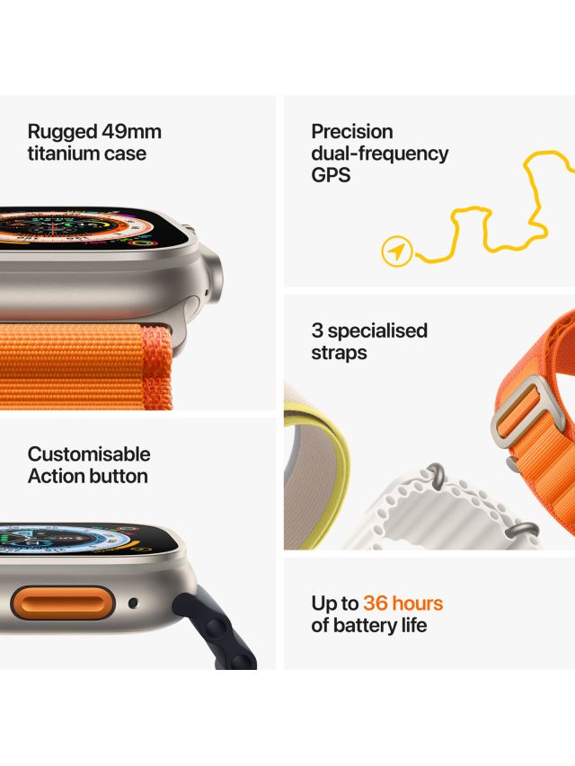 Apple Watch Ultra 2 - 49mm - GPS + Cellular - Titanium Case - Blue Ocean Band