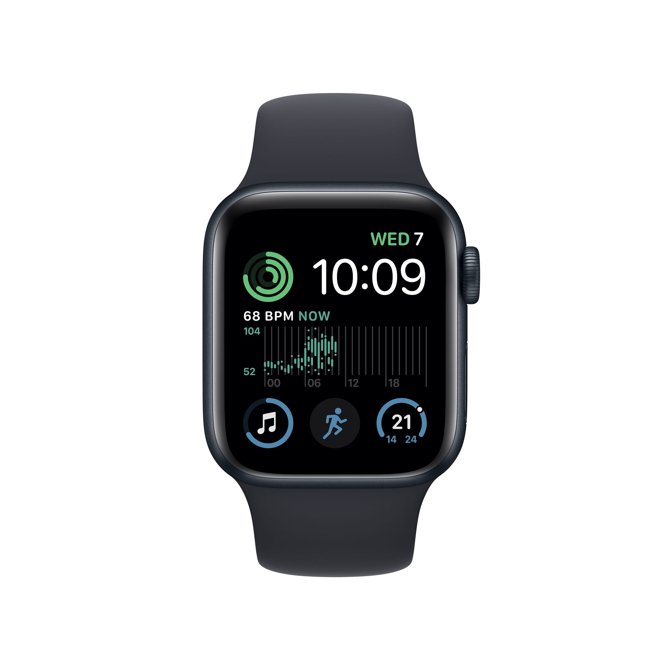 Apple Watch SE (2022) GPS + Cellular, 40mm Midnight Aluminium Case 