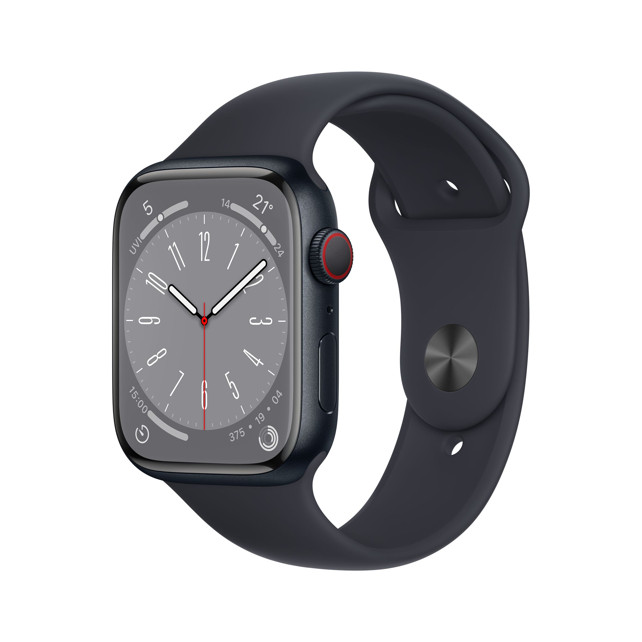 Apple Watch Series 8 GPS + Cellular, 45mm, Regular, Midnight