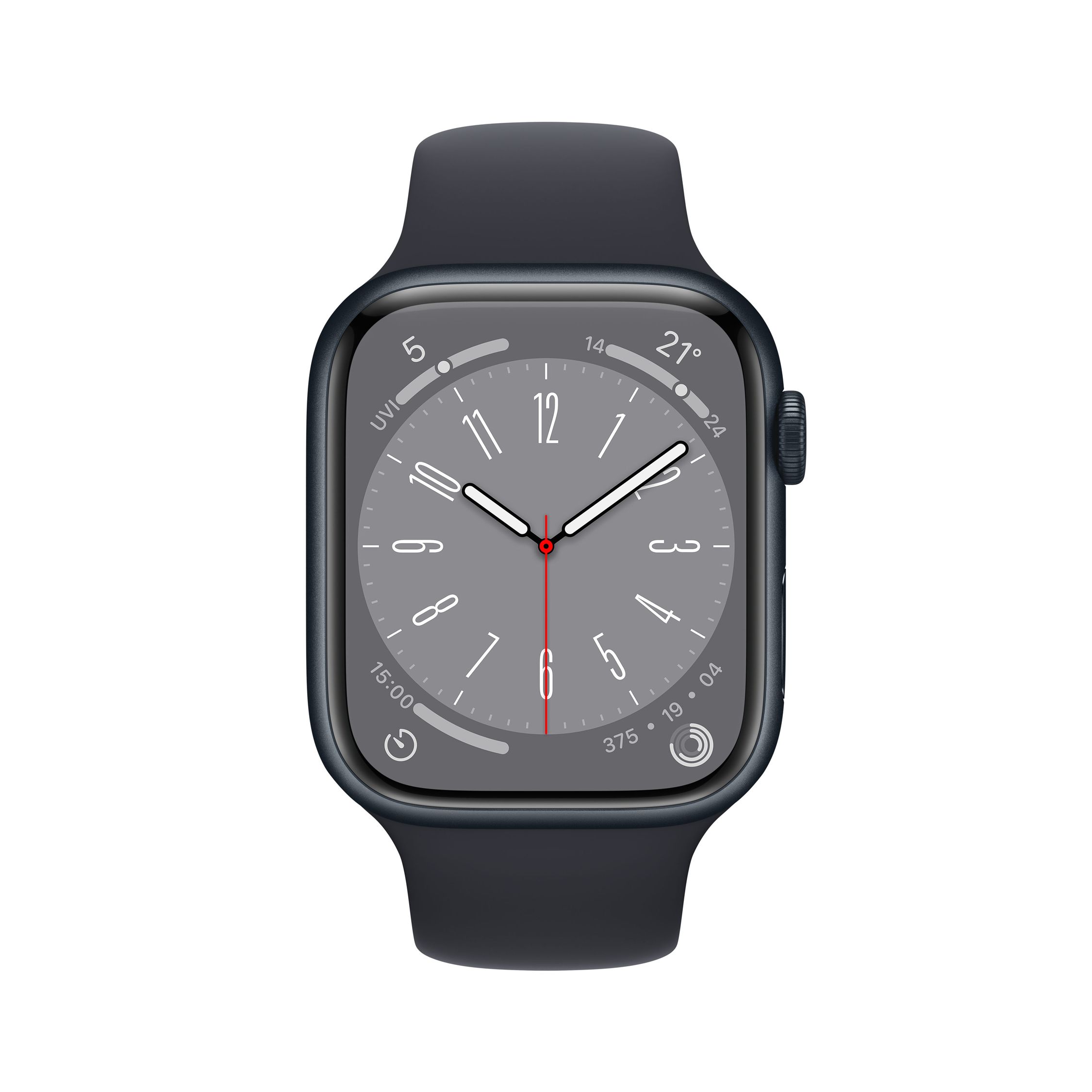 Apple Watch Series 8 GPS + Cellular, 45mm Midnight Aluminium Case with