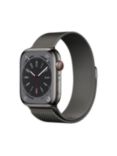 Apple Watch Series 8 GPS + Cellular, 45mm, Stainless Steel, Milanese Loop, Regular