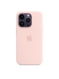 Apple Silicone Case with MagSafe for iPhone 14 Pro, Chalk Pink