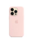 Apple Silicone Case with MagSafe for iPhone 14 Pro, Chalk Pink