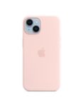 Apple Silicone Case with MagSafe for iPhone 14, Chalk Pink