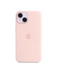 Apple Silicone Case with MagSafe for iPhone 14, Chalk Pink
