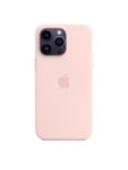 Apple Silicone Case with MagSafe for iPhone 14 Pro Max, Chalk Pink